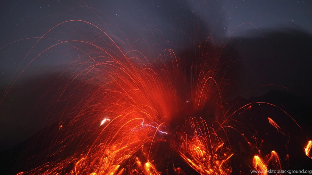 Sparks Volcanic Eruption Wallpapers And Images   Wallpapers ...