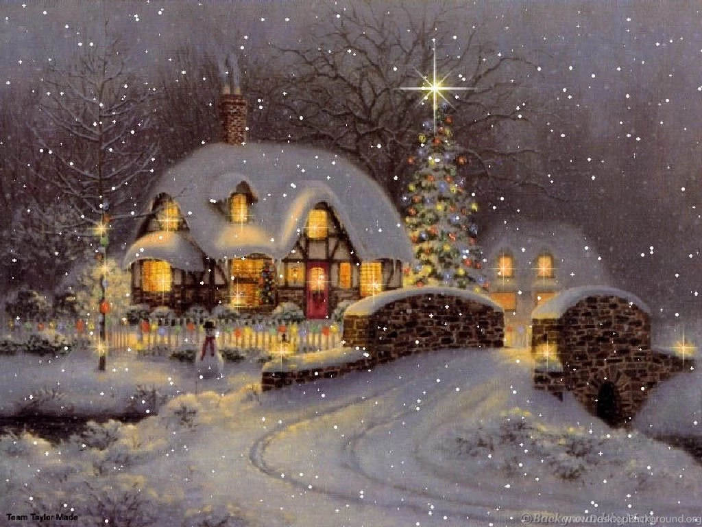 Christmas Cabin Wallpapers Bing Images