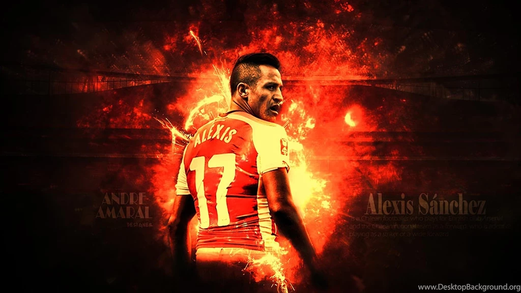 Alexis Sanchez Arsenal Fire Wallpapers