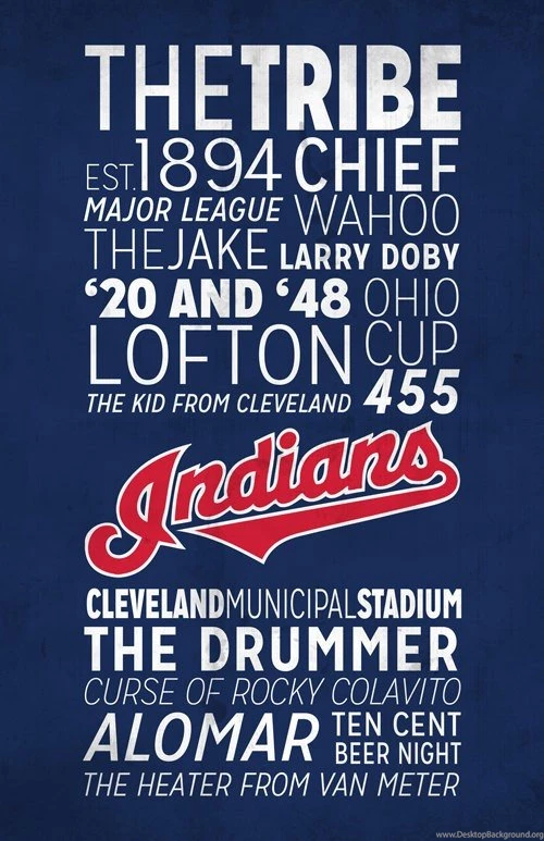 MLB 2015 Cleveland Indians Print Illustration: I Have These ...