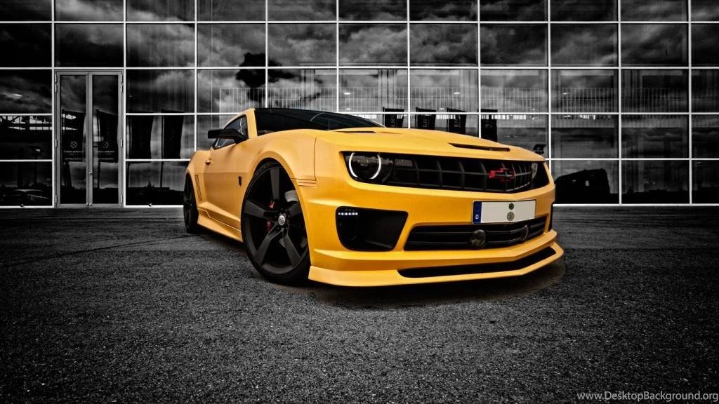 Yellow Chevrolet Camaro Racing Car Wallpapers   Chevrolet Camaro ...