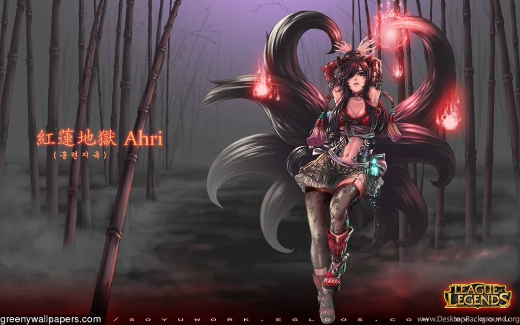 League Of Legends Ahri Full Hd 1920x1200