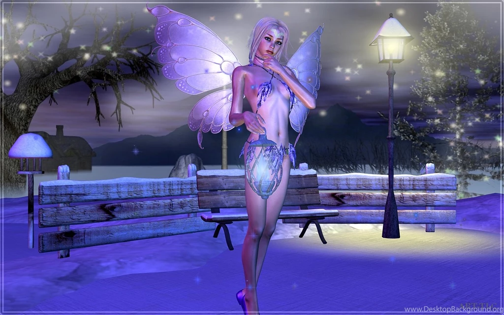 Free Widescreen Wallpapers By ART TLC, Wallpapers TLC, Snow Fairies 4