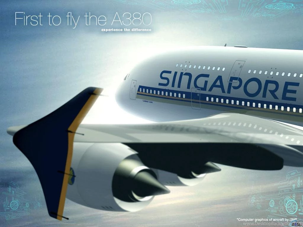 Download Wallpapers Airbus A380 (Singapore Airlines) (1024 X 768 ...
