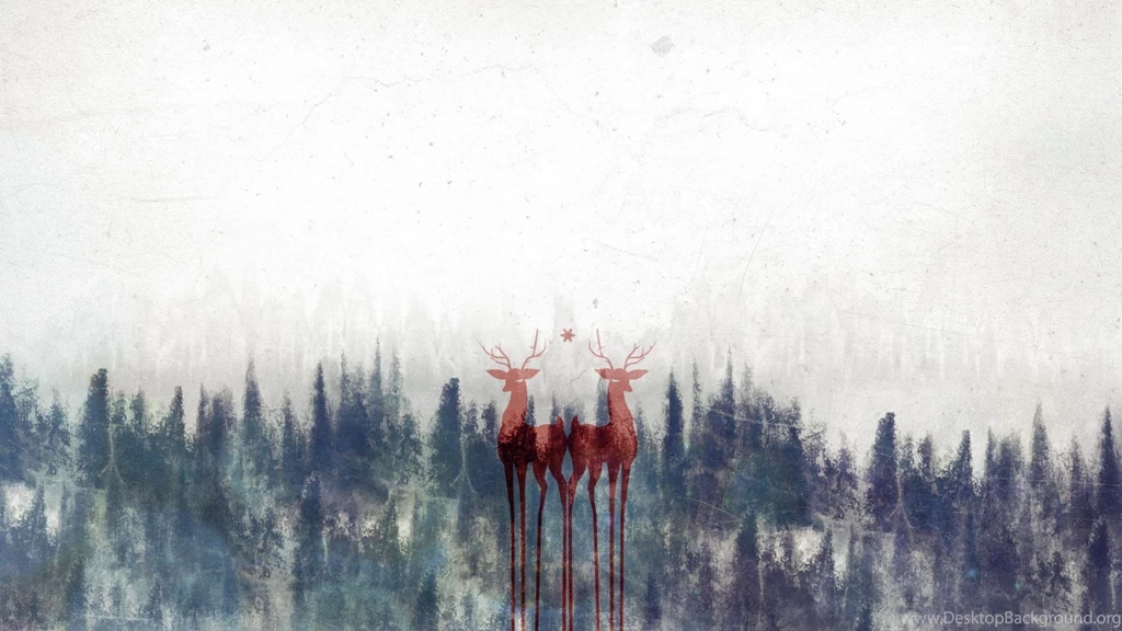 Nature Forest Grunge Deer Wallpapers