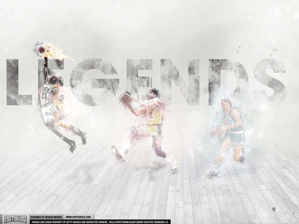 Magic Johnson, Larry Bird, Michael Jordan – 'Legends' (WALLPAPER ...
