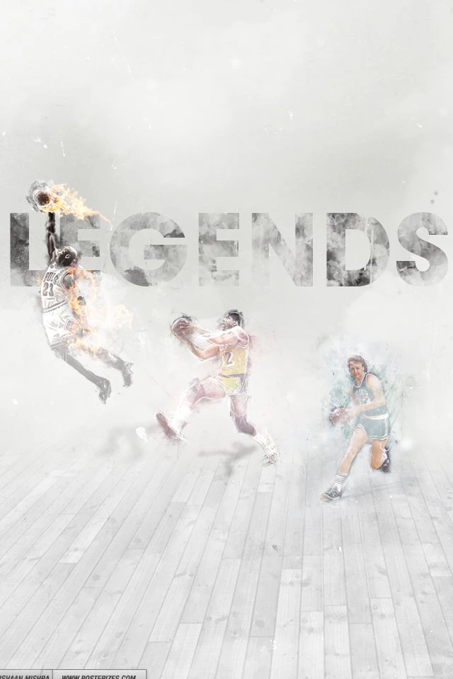 Magic Johnson, Larry Bird, Michael Jordan – 'Legends' (WALLPAPER ...