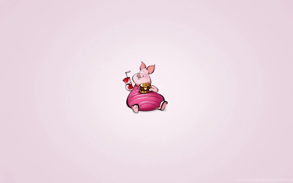 Winnie the Pooh Pink Piglet Eating Burger Funny Cartoon HD ...