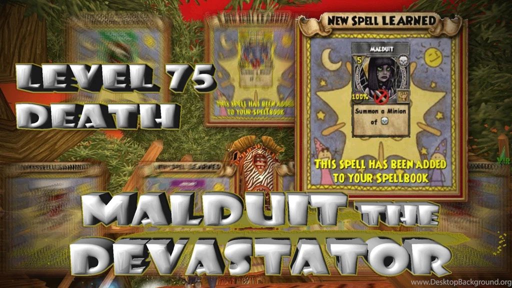 Wizard101 Malduit The Devastator: Death Minion Level 75   YouTube