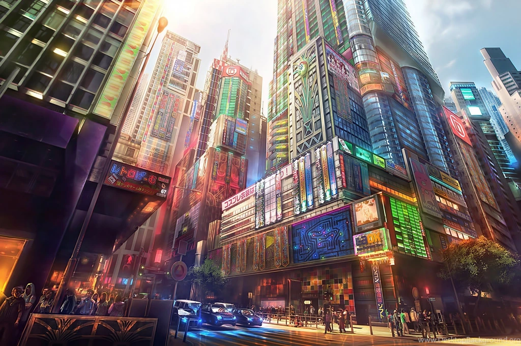 Japan Cityscapes Futuristic Digital Art Artwork Wallpapers ...