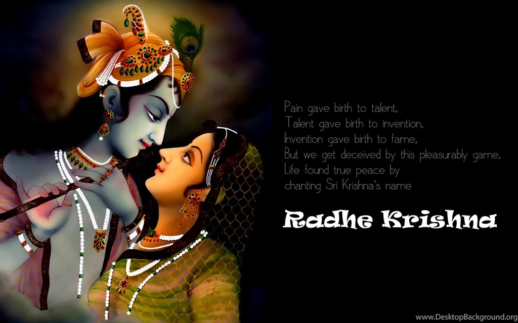 Krishna With God Quotes Hd Wallpapers Free Hd Wallpapers