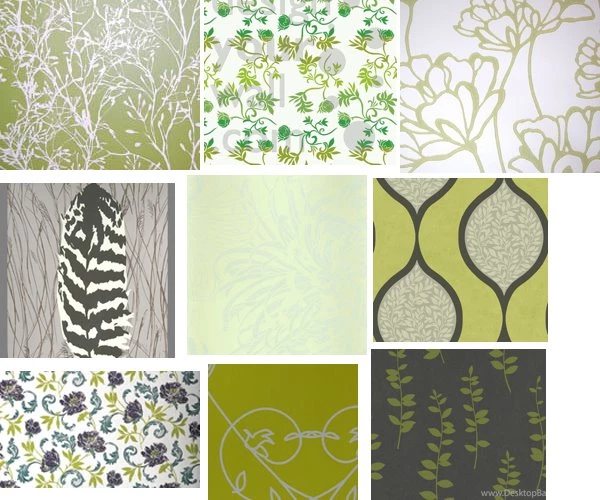 Get The Look: More Grey & Green Wallpapers (Because I Am Obsessive ...