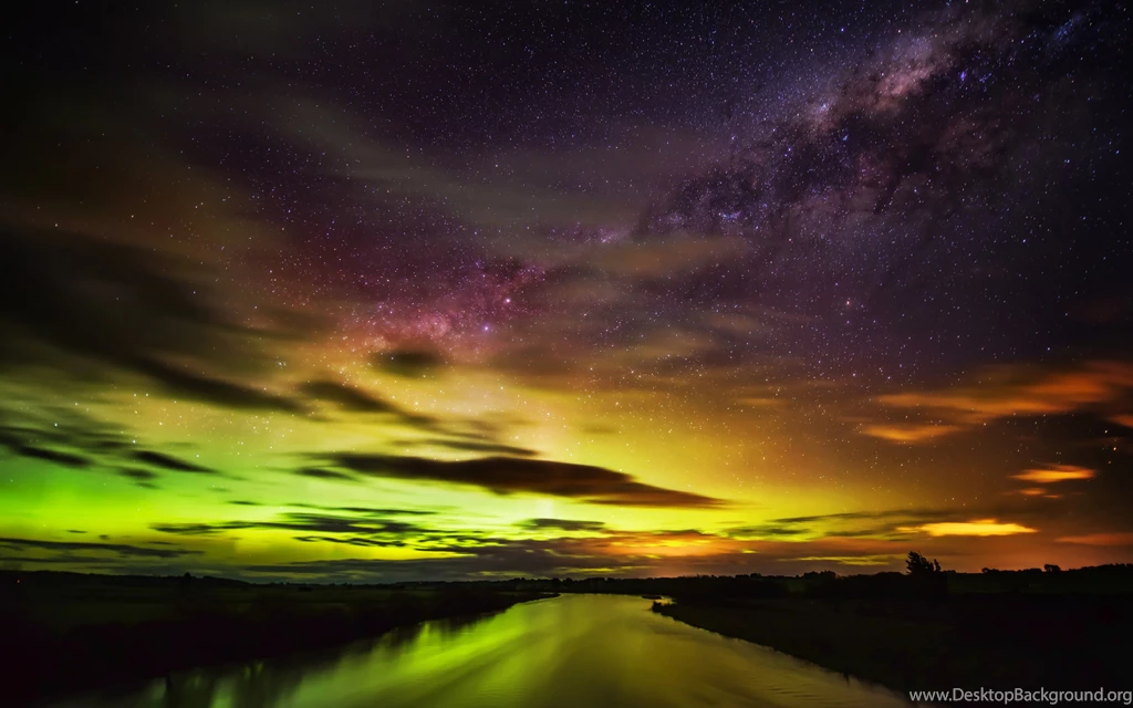 The Southern Lights Aurora Australis In New Zealand Wallpapers