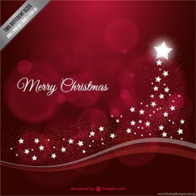 Merry Christmas Backgrounds With Stars Vector