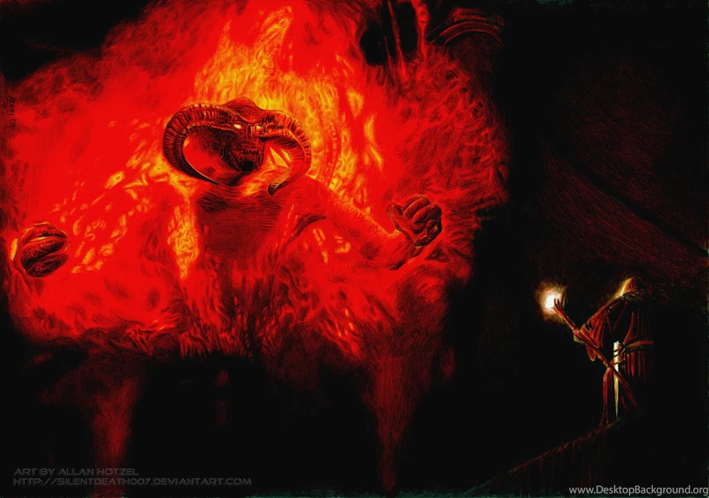 Balrog And Gandalf By Angelstorm 82 On DeviantArt