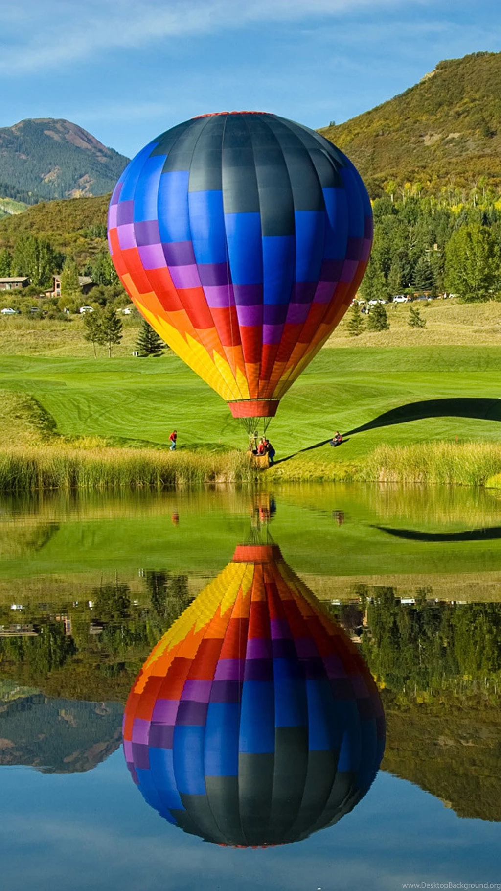 Hot Air Balloon Sightseeing Iphone 6 Plus Wallpapers