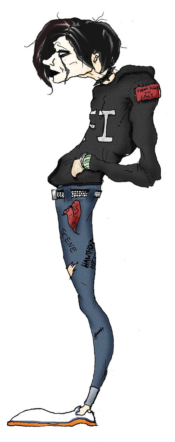 Wastes Of Life : Scene Kid By Pyrodargin On DeviantArt