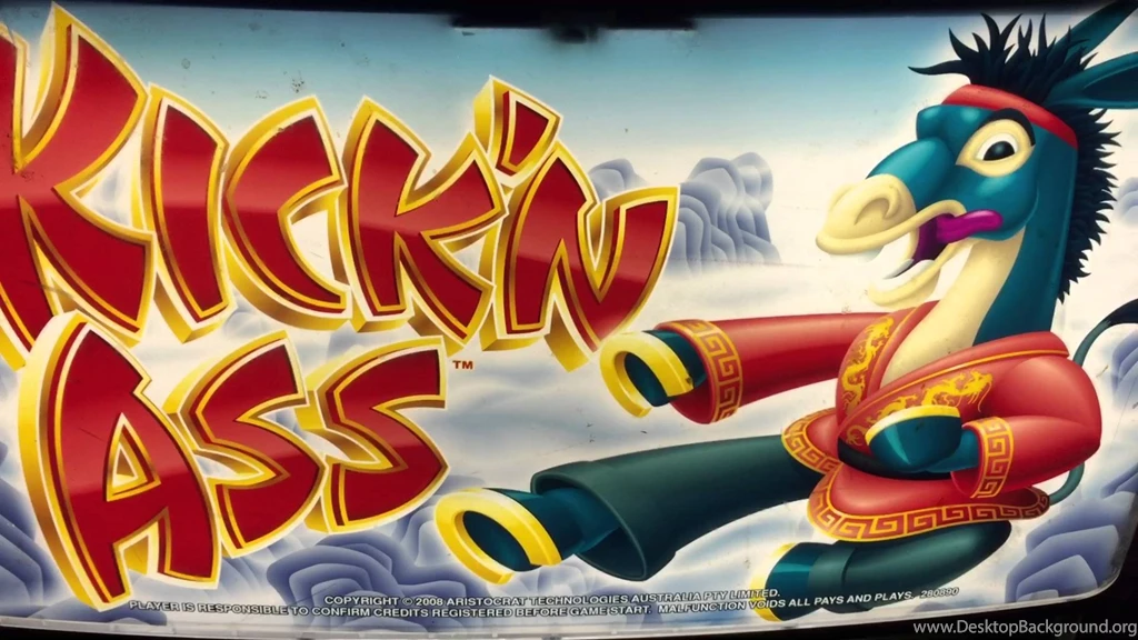 2 KICK'N ASS * Slot Machine *NICE* Free Spin Bonuses Aristocrat ...