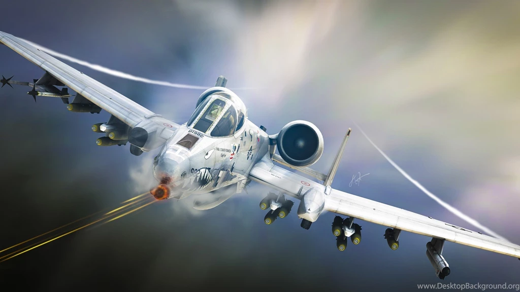 A 10 Tankbuster Attack Aircraft Airplane Aviation Art Military ...