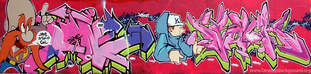 Cartoon Graffiti / Graffiti / Red / Pink / Characters / 2006 ...