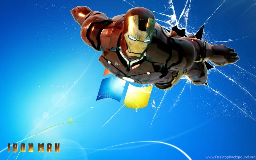 DeviantArt: More Like Iron Man Flying In An Windows 7 Home Screen ...