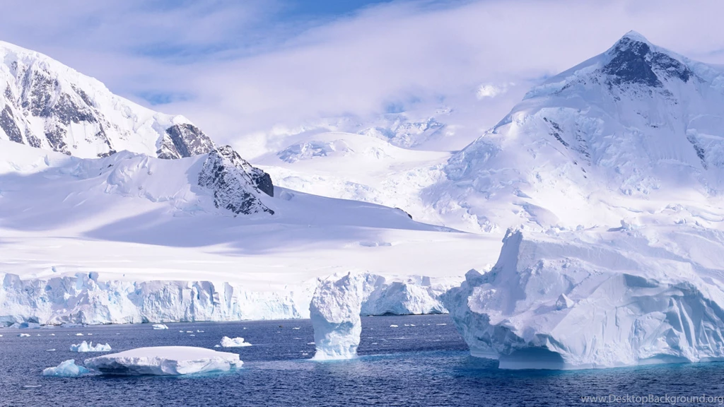 Download Wallpapers 3840x2160 Mountains, Snow, Ice, Cold, Ocean ...