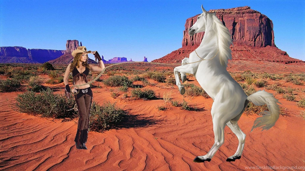 Hot Cowgirl Tamed A Beautiful Wild White Horse Cowgirls Fan Art ...