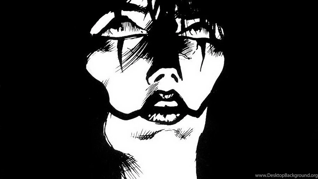 Black And White The Crow Faces Morbid Wallpapers