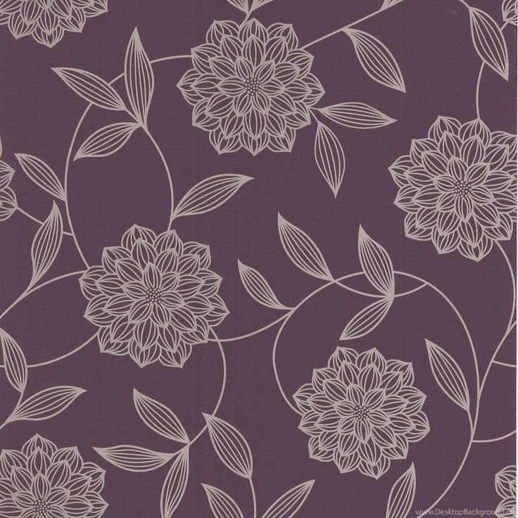 Vision Plum Floral Wallpapers