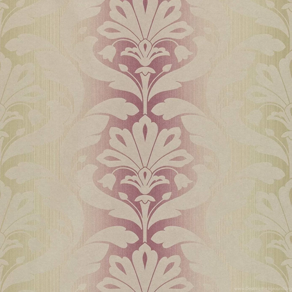 Delaunay Damask Wallpapers Plum (DOPWDE102) Sanderson Options ...