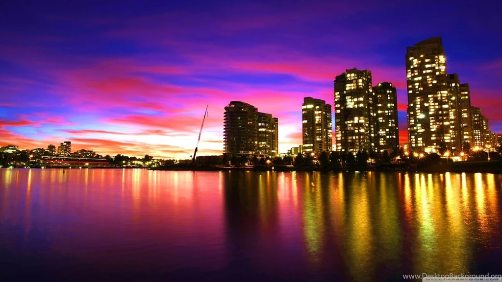 Vancouver Sunset Canada HD Desktop Wallpapers : High Definition ...