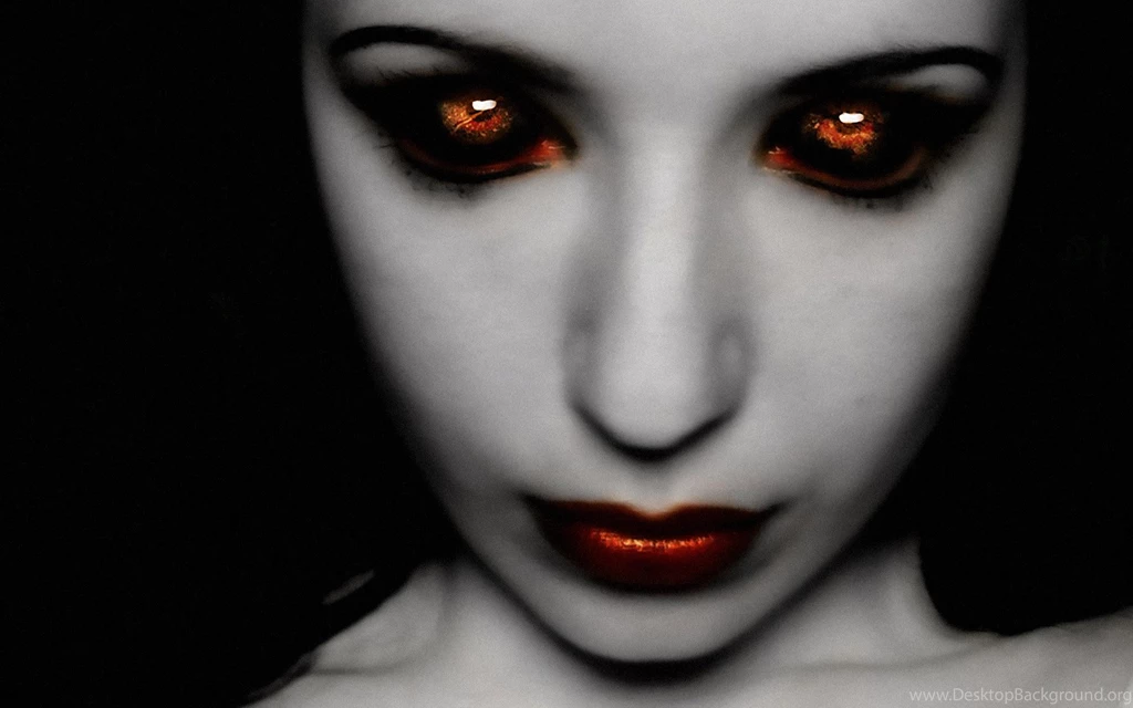 Fiery Eyes Of The Girl Vampire Wallpapers And Images   Wallpapers ...