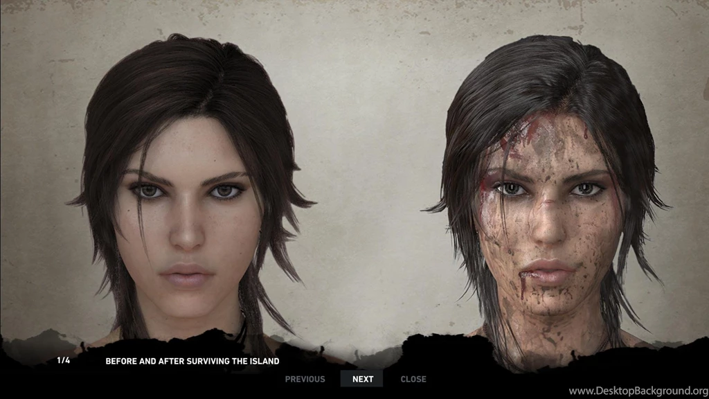 Tomb Raider Before And After Battle Scars. : Gaming