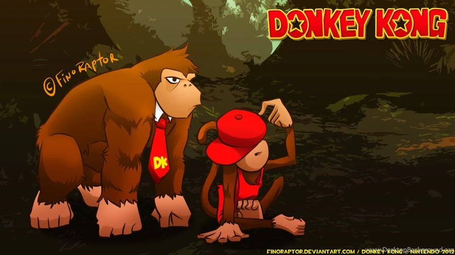 DeviantArt: More Like Donkey Kong And Diddy Kong (Wallpaper) By ...