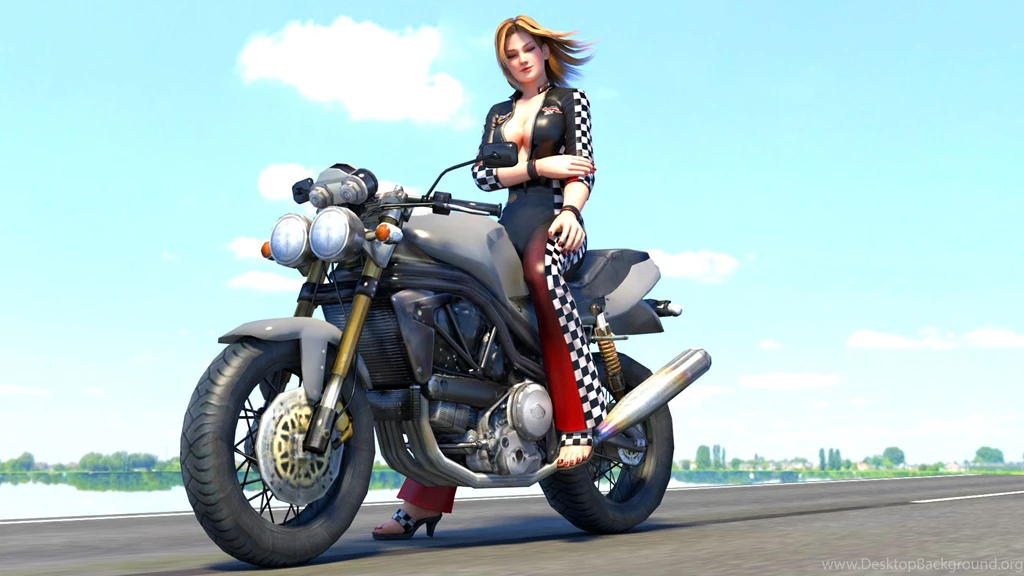 Tina Biker Girl Wallpapers