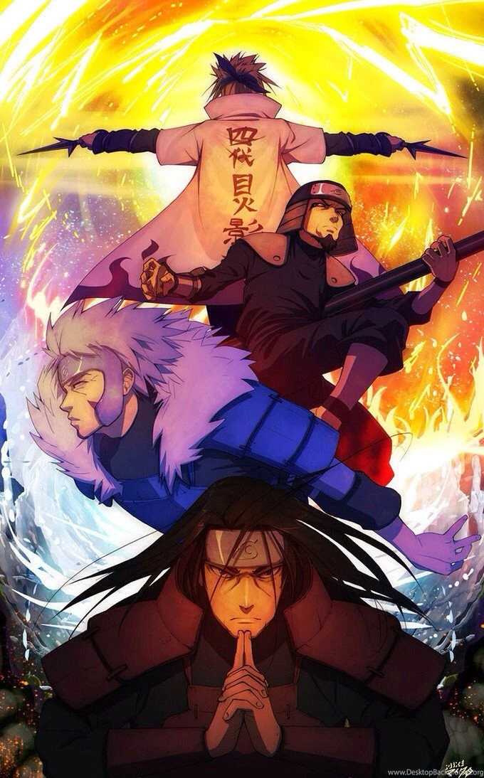 The Cool Hokages Iphone Wallpaper. : Naruto