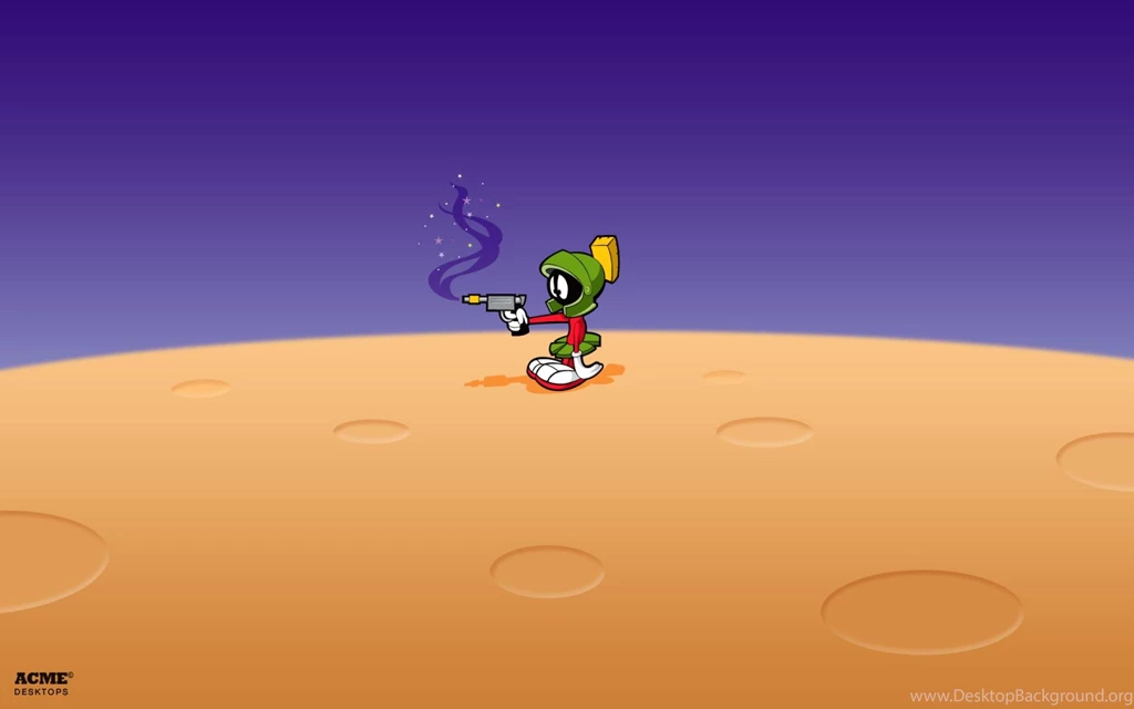 Marvin The Martian Character From The Looney Tunes