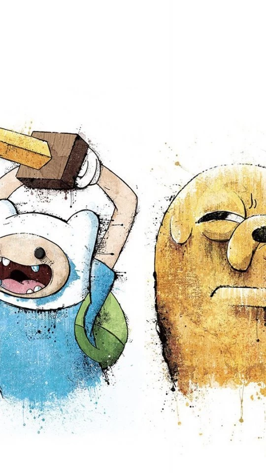 Download Wallpapers 540x960 Adventure Time, Finn And Jake, Art ...