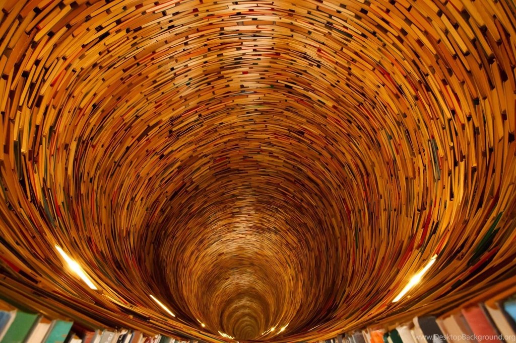 Book Tower Hole Prague City Library Wallpapers