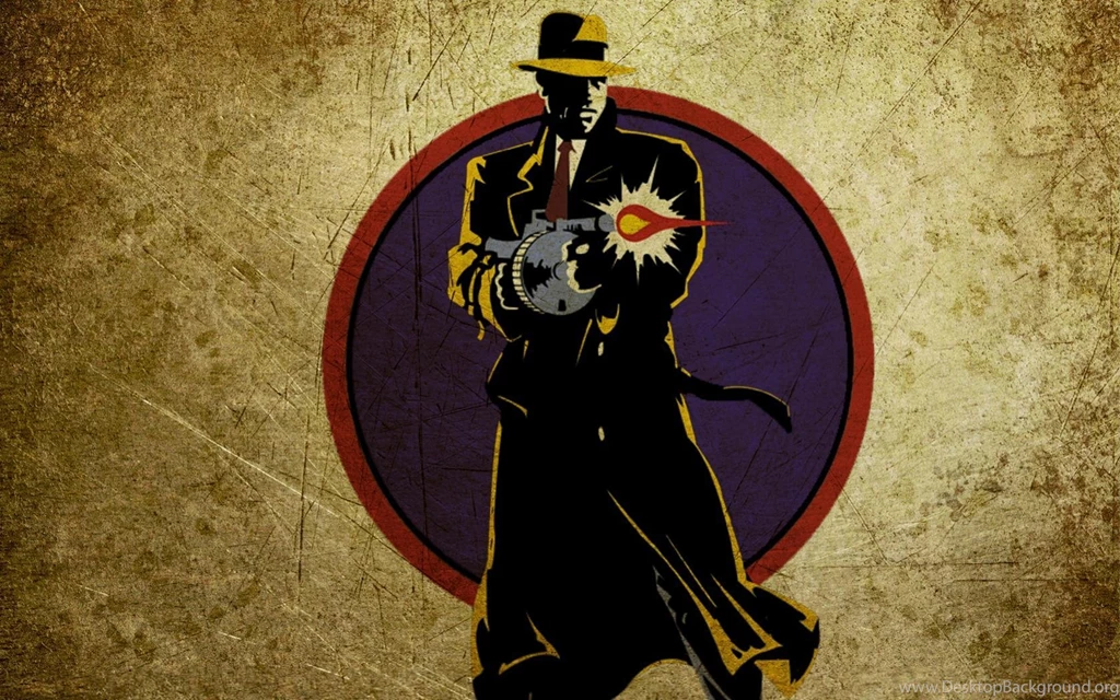 Download Wallpapers Dick Tracy, Dick Tracy, Gun, Coat, Hat, Weapon ...
