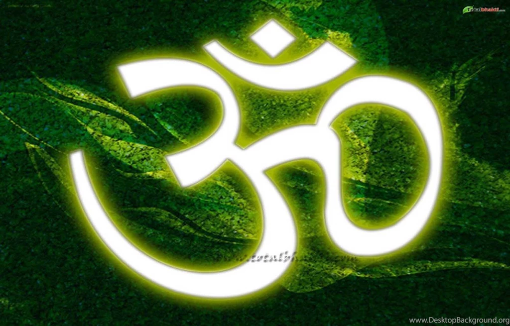 Om Wallpaper, Hindu Wallpaper, Om Image,white And Green Color ...