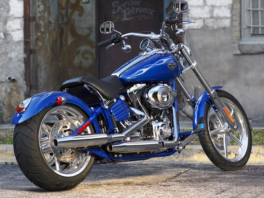 Blue Harley Davidson Bike Wallpapers