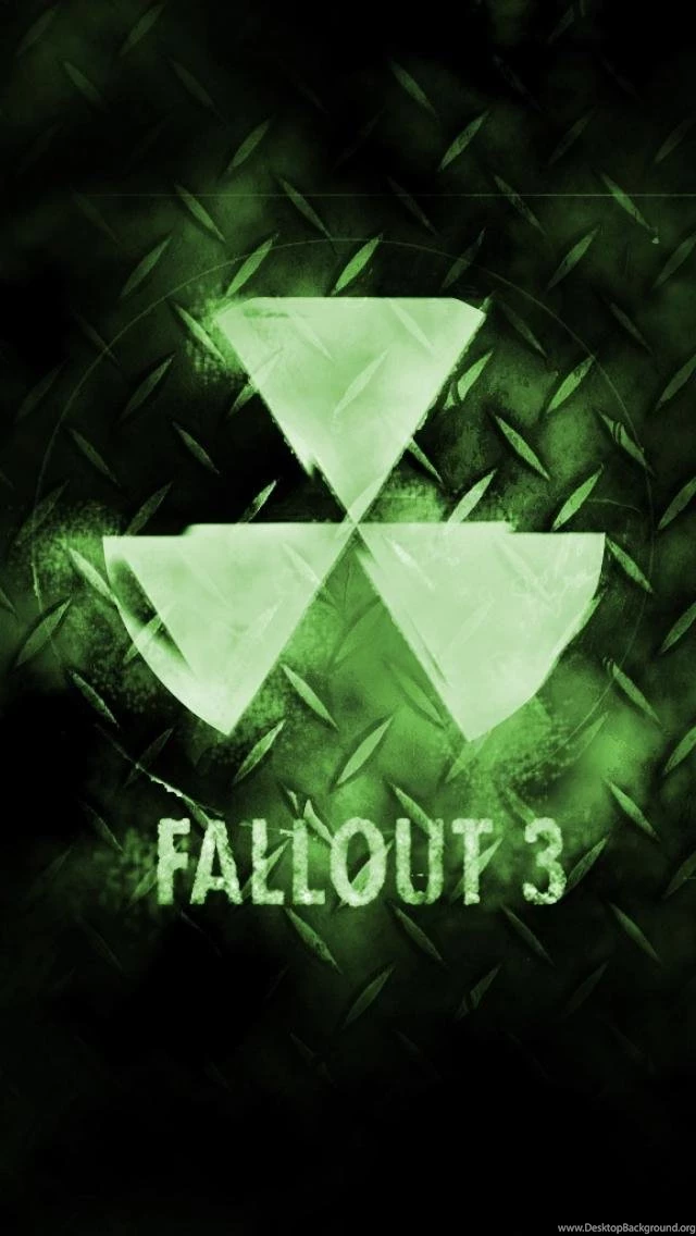 SuperHD.pics: Fallout Fallout 3 Green Logos Metal Desktop Bakcgrounds