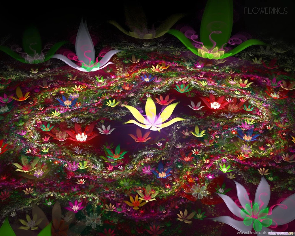 Pressed Flower Delights: 3d Flower Wallpapers