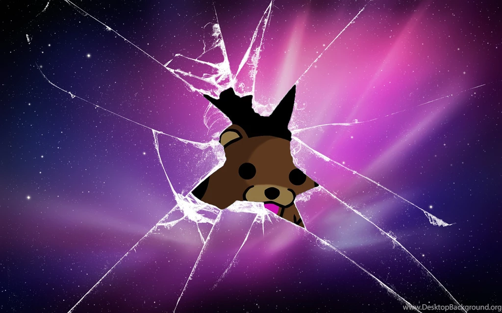Pedobear Broken Screen