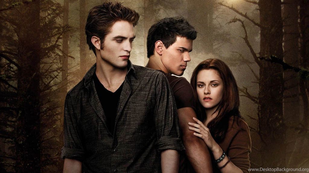 The Twilight New Moon Movie Jacon Edward Bella Desktop Wallpapers ...