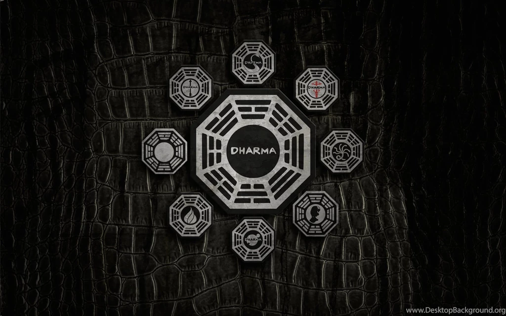 Dharma Logo With Stations On Snake Skin : Desktop And Mobile ...