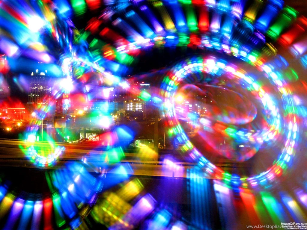 Green Rave Lights Backgrounds