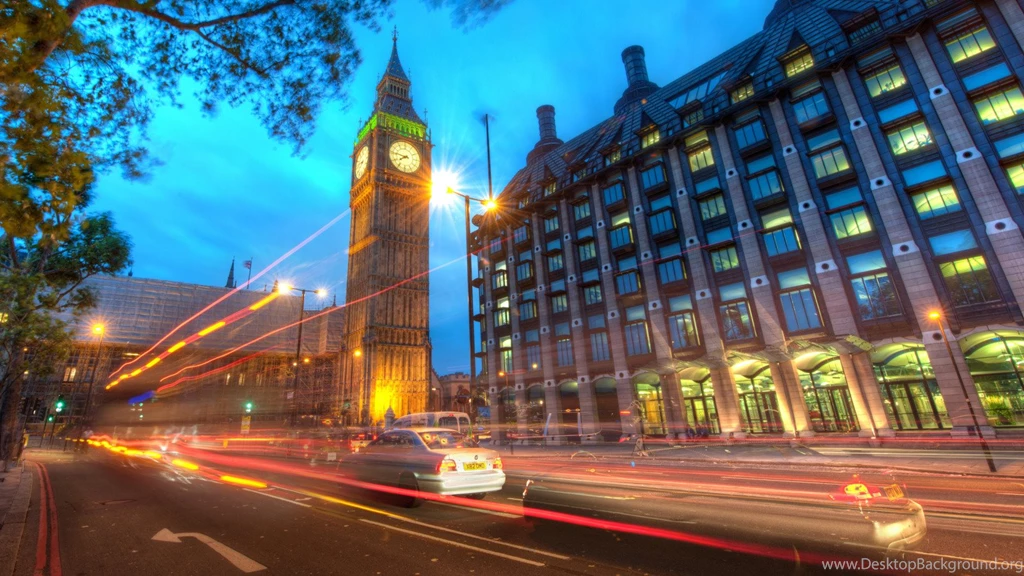 Big Ben At Dusk Widescreen Wallpapers