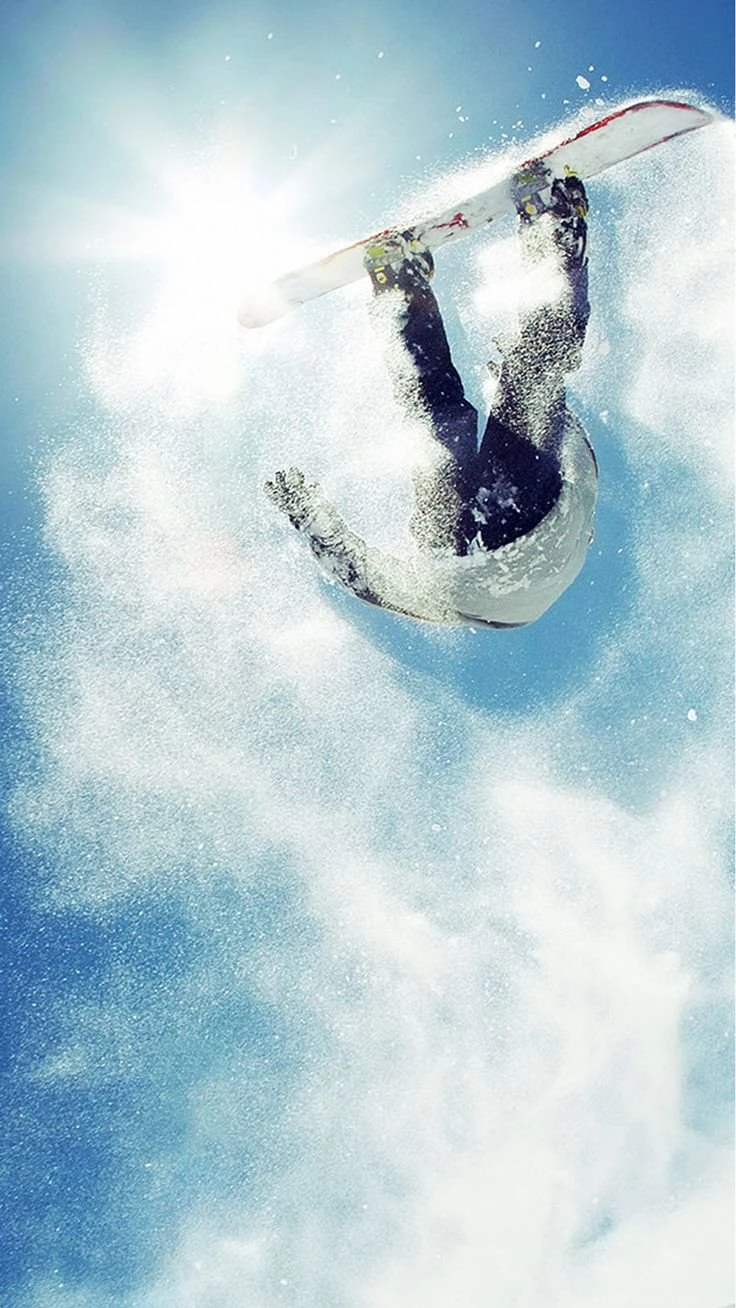 Snowboard Big Air Powder